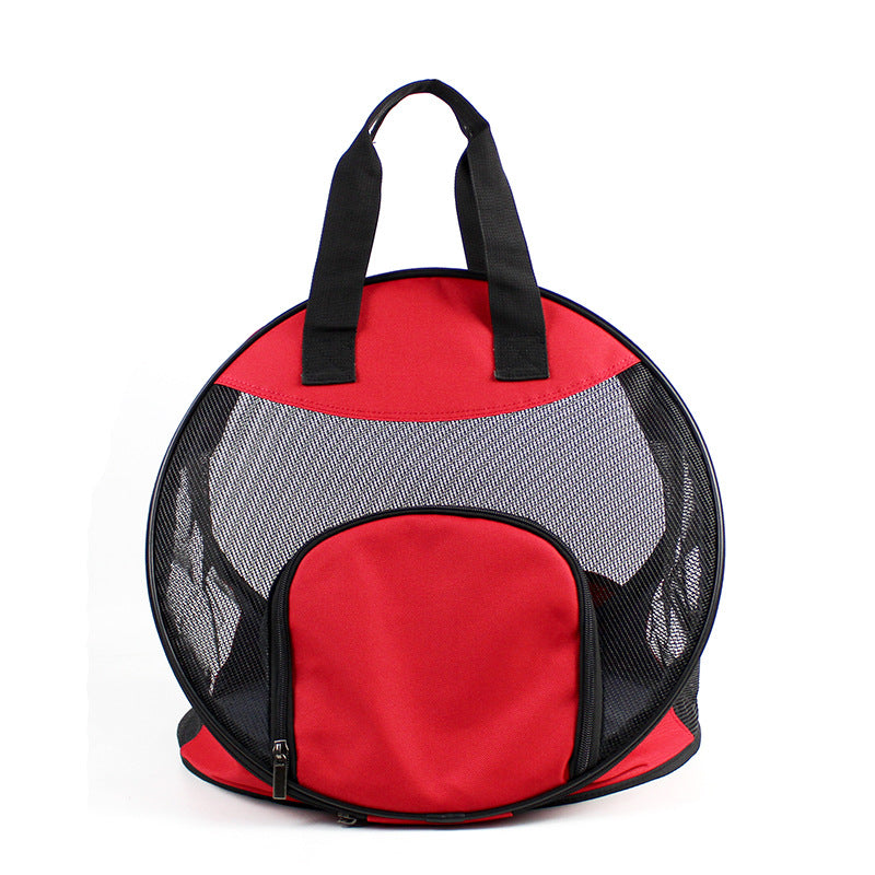 Portable breathable handbag for pets